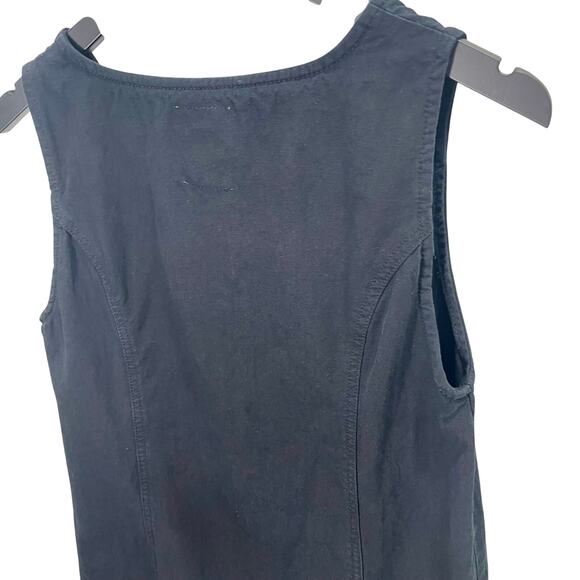UNIF Black Dust Pinafore Jumper Mini Tank Dress Size Small 100% Cotton EUC - Picture 6 of 10